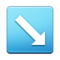 Down-Right Arrow emoji on Samsung